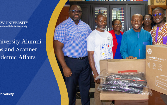 Valley View University Alumni Donate Laptops and Scanner to Support Academic Affairs Directorate
